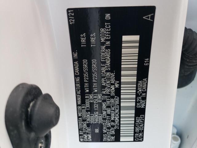 Photo 10 from auction – 2022 LEXUS RX 450H with VIN 2T2HGMDA2NC078667