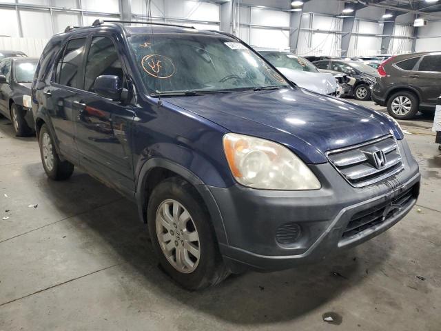 HONDA CR-V EX 2006 with VIN JHLRD78896C006372 - Photo from auction