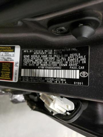 Photo 10 from auction – 2016 TOYOTA CAMRY LE with VIN 4T1BF1FK6GU584862