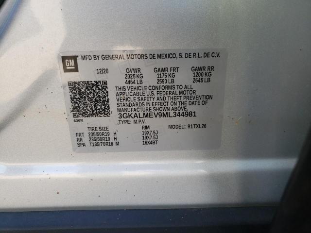 Photo 10 from auction – 2021 GMC TERRAIN SL with VIN 3GKALMEV9ML344981