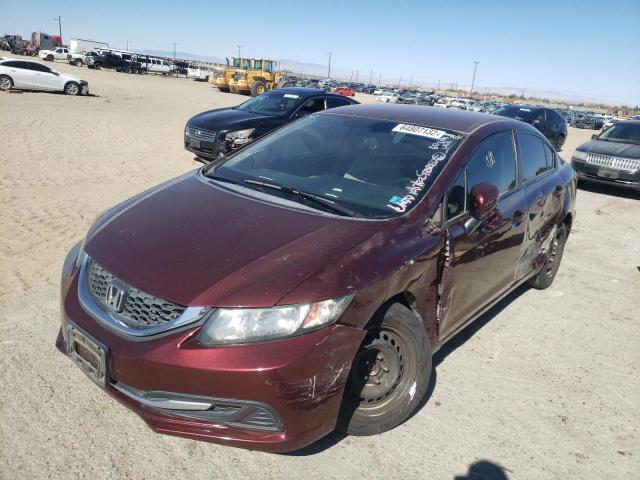 Photo 2 from auction – 2015 HONDA CIVIC LX with VIN 19XFB2F52FE238970