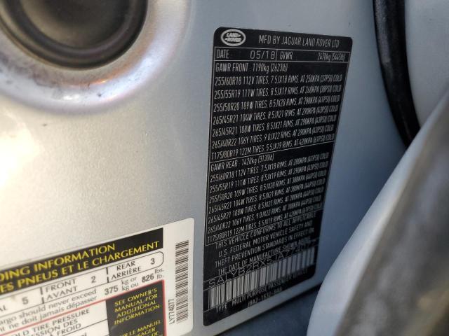 Photo 10 from auction – 2018 LAND ROVER RANGE ROVE with VIN SALYB2RX5JA774077