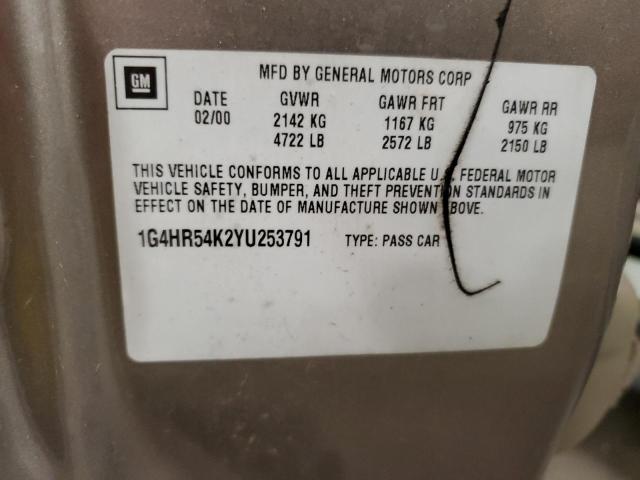 Photo 10 from auction – 2000 BUICK LESABRE LI with VIN 1G4HR54K2YU253791