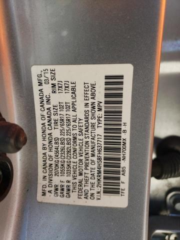 Photo 10 from auction – 2015 HONDA CR-V EX with VIN 2HKRM4H58FH637717