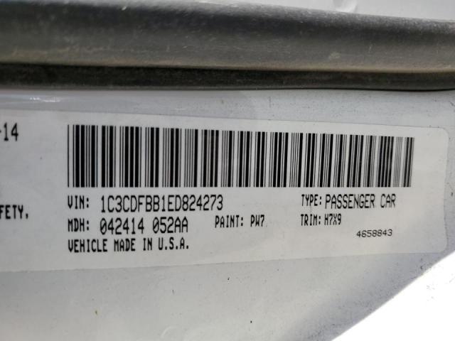 Photo 10 from auction – 2014 DODGE DART SXT with VIN 1C3CDFBB1ED824273