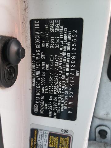 Photo 10 from auction – 2011 KIA SORENTO BA with VIN 5XYKT4A13BG125652