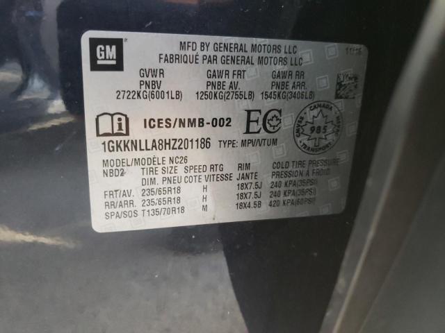 Photo 10 from auction – 2017 GMC ACADIA SLE with VIN 1GKKNLLA8HZ201186