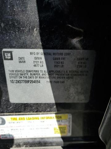 Photo 10 from auction – 2008 CHEVROLET MALIBU LTZ with VIN 1G1ZK57768F294684