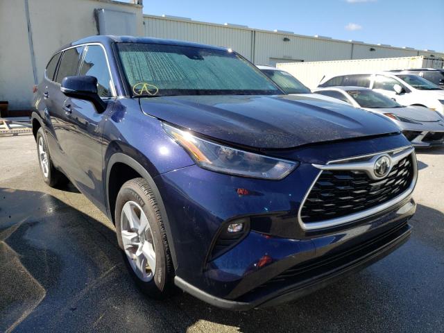 TOYOTA HIGHLANDER 2021 with VIN 5TDZZRAH7MS515960 - Photo from auction