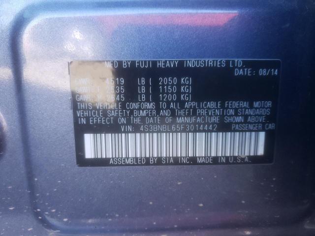 Photo 10 from auction – 2015 SUBARU LEGACY 2.5 with VIN 4S3BNBL65F3014442