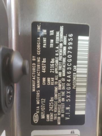 Фото 10 с аукциона – 2012 KIA OPTIMA SX с VIN 5XXGR4A63CG079956