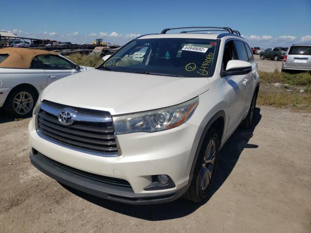 Photo 2 from auction – 2015 TOYOTA HIGHLANDER with VIN 5TDKKRFH9FS042855