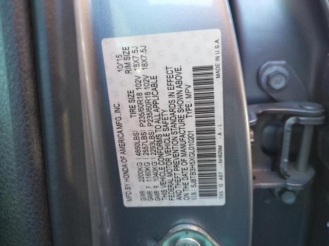 Photo 10 from auction – 2016 ACURA RDX TECHNO with VIN 5J8TB3H5XGL010201