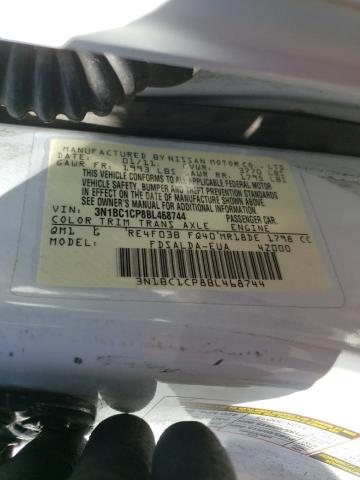 Photo 10 from auction – 2011 NISSAN VERSA S with VIN 3N1BC1CP8BL468744