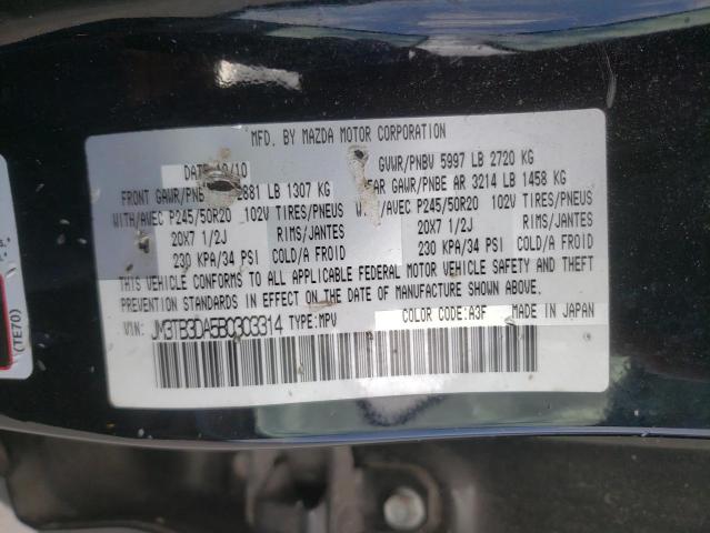 Photo 10 from auction – 2011 MAZDA CX-9 with VIN JM3TB3DA5B0303314