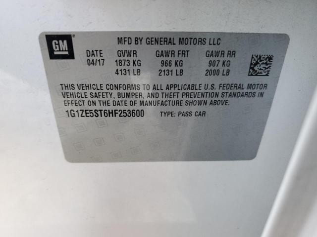 Photo 10 from auction – 2017 CHEVROLET MALIBU LT with VIN 1G1ZE5ST6HF253600
