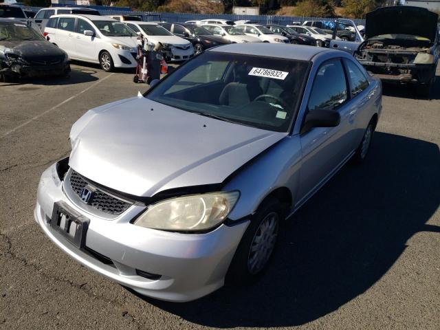 Photo 2 from auction – 2004 HONDA CIVIC LX with VIN 1HGEM22504L059957