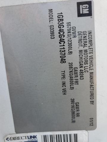 Photo 10 from auction – 2012 CHEVROLET EXPRESS G3 with VIN 1GB3G4CG4C1137048
