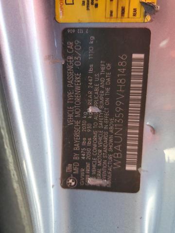 Photo 10 from auction – 2009 BMW 128 I with VIN WBAUN13599VH81486