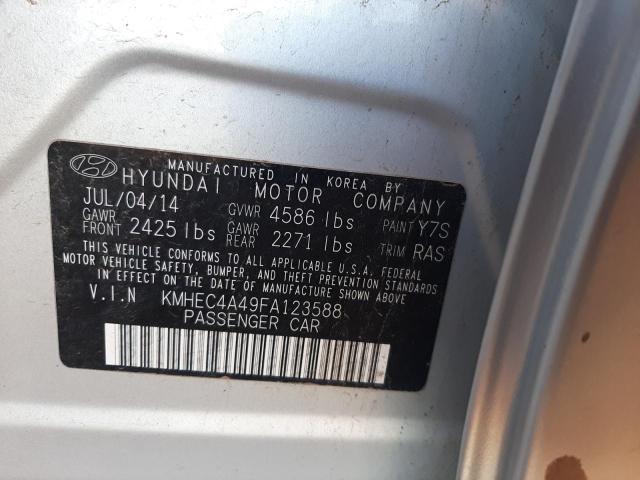 Photo 10 from auction – 2015 HYUNDAI SONATA HYB with VIN KMHEC4A49FA123588