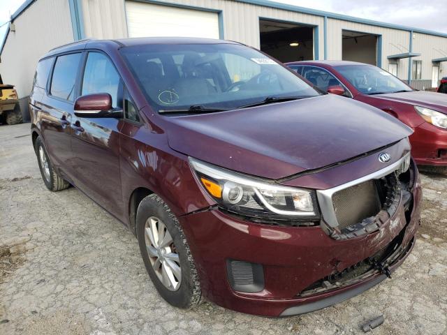 KIA SEDONA LX 2015 with VIN KNDMB5C14F6042626 - Photo from auction