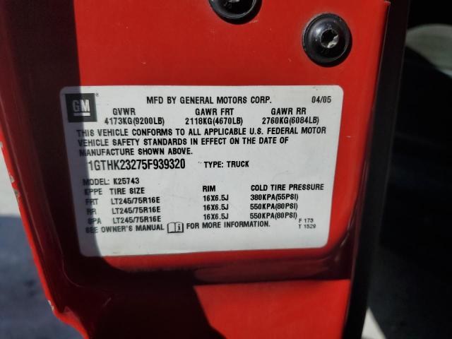 Photo 10 from auction – 2005 GMC SIERRA K25 with VIN 1GTHK23275F939320