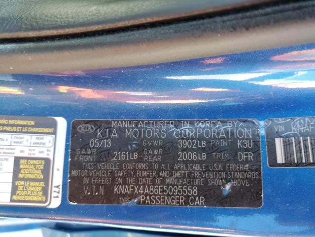 Photo 10 from auction – 2014 KIA FORTE EX with VIN KNAFX4A86E5095558