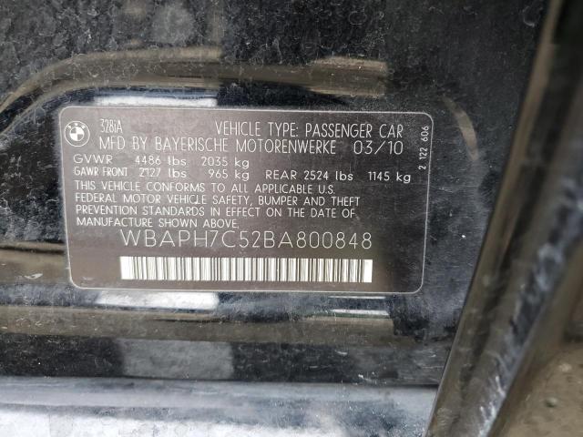 Photo 10 from auction – 2011 BMW 328 I with VIN WBAPH7C52BA800848