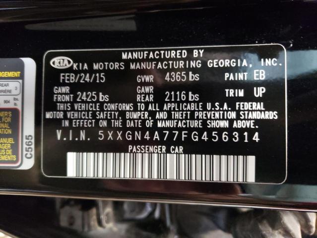 Photo 10 from auction – 2015 KIA OPTIMA EX with VIN 5XXGN4A77FG456314