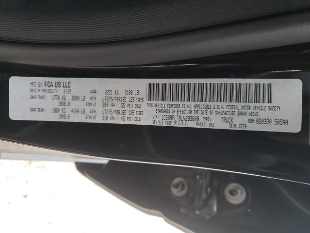 Photo 10 from auction – 2020 RAM 1500 REBEL with VIN 1C6SRFLT8LN283608