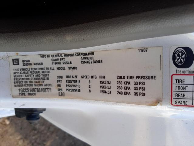 Photo 10 from auction – 2008 CHEVROLET COLORADO with VIN 1GCCS149788168771