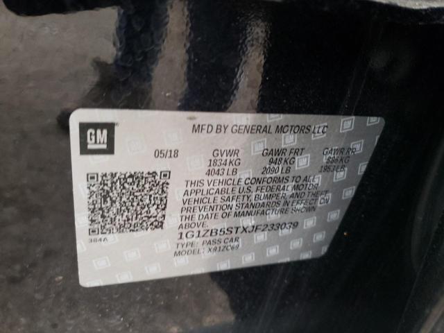 Photo 10 from auction – 2018 CHEVROLET MALIBU LS with VIN 1G1ZB5STXJF233039