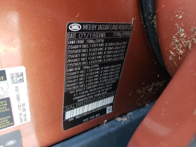 Photo 10 from auction – 2018 LAND ROVER DISCOVERY with VIN SALRR2RV2JA057702
