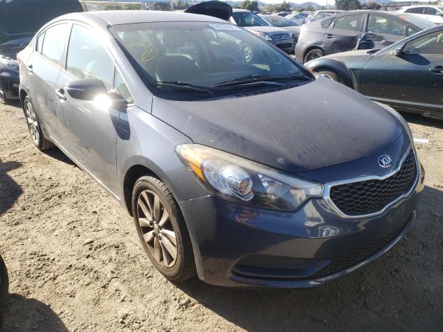 KIA FORTE LX 2014 with VIN KNAFX4A67E5093784 - Photo from auction