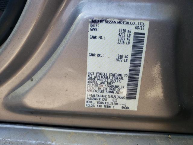 Photo 10 from auction – 2015 NISSAN ALTIMA 2.5 with VIN 1N4AL3AP4FC568368