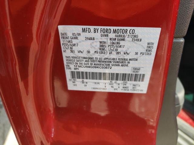 Photo 10 from auction – 2009 FORD ESCAPE LIM with VIN 1FMCU94G39KC03572
