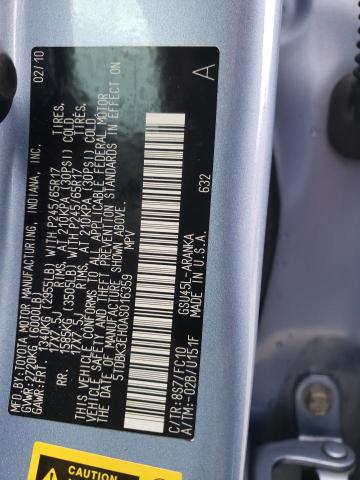 Foto 10 de la subasta – 2010 TOYOTA HIGHLANDER con VIN 5TDBK3EH0AS016359