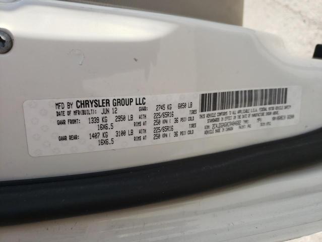 Photo 10 from auction – 2012 DODGE RAM VAN with VIN 2C4JDGAG0CR404682