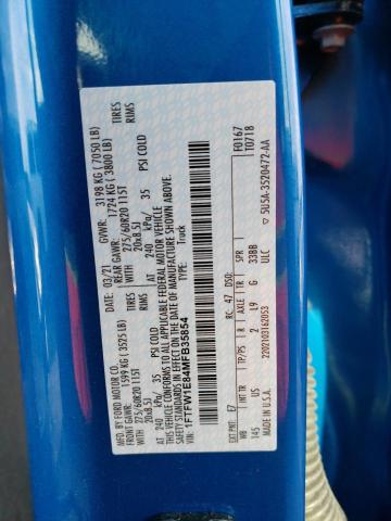Photo 10 from auction – 2021 FORD F150 SUPER with VIN 1FTFW1E84MFB35854