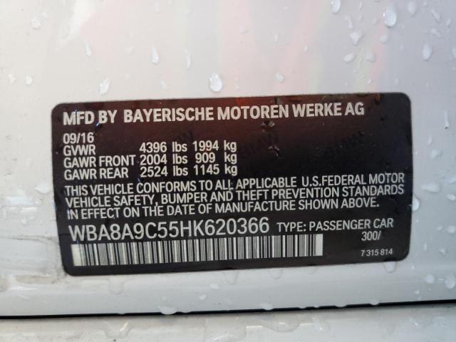 Photo 10 from auction – 2017 BMW 320 I with VIN WBA8A9C55HK620366