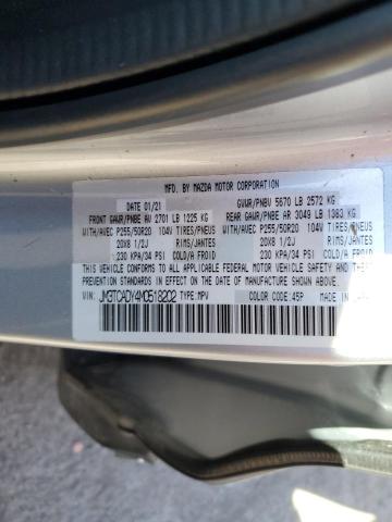 Photo 10 from auction – 2021 MAZDA CX-9 GRAND with VIN JM3TCADY4M0518202