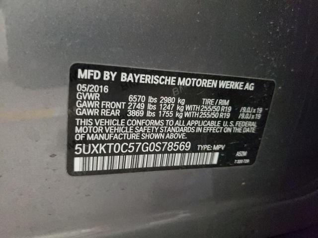 Photo 10 from auction – 2016 BMW X5 XDR40E with VIN 5UXKT0C57G0S78569