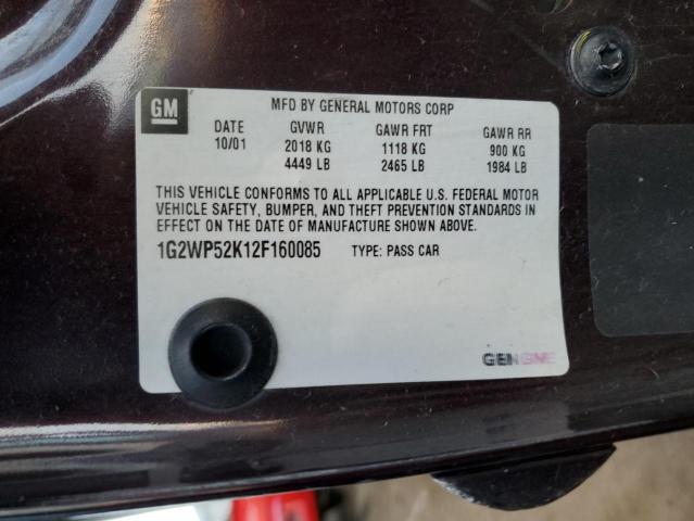 Photo 10 from auction – 2002 PONTIAC GRAND PRIX with VIN 1G2WP52K12F160085