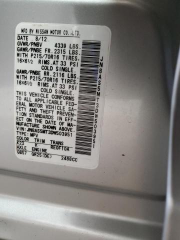 Photo 10 from auction – 2013 NISSAN ROGUE S with VIN JN8AS5MT3DW503951
