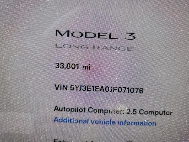 Photo 8 from auction – 2018 TESLA MODEL 3 with VIN 5YJ3E1EA0JF071076