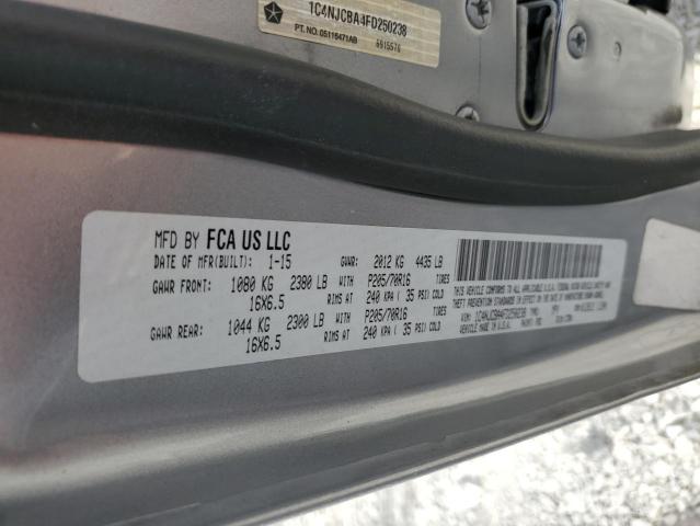 Photo 10 from auction – 2015 JEEP COMPASS SP with VIN 1C4NJCBA4FD250238