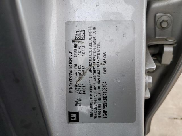 Photo 10 from auction – 2013 BUICK VERANO with VIN 1G4PP5SK6D4108154