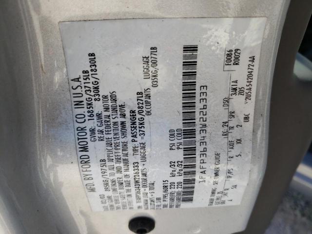 Фото 10 с аукциона – 2003 FORD FOCUS SE с VIN 1FAFP36343W226333