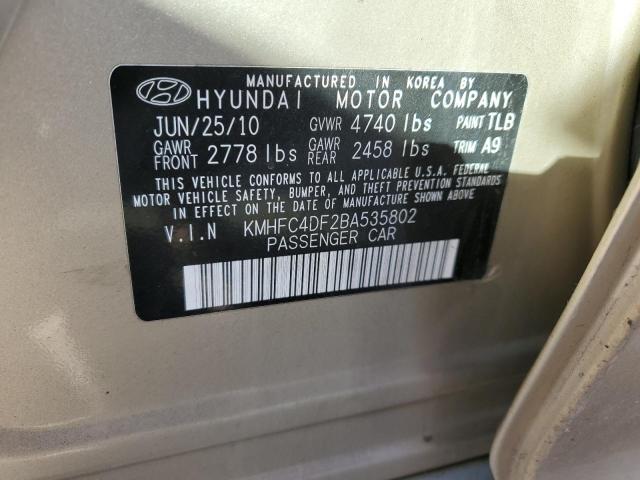Photo 10 from auction – 2011 HYUNDAI AZERA GLS with VIN KMHFC4DF2BA535802