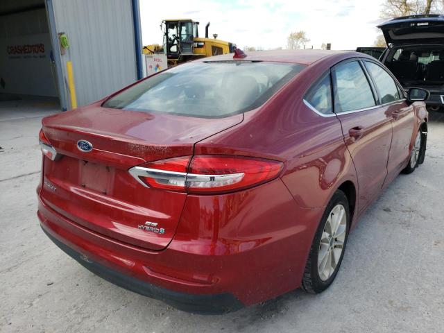 Photo 4 from auction – 2019 FORD FUSION SE with VIN 3FA6P0LU6KR222281